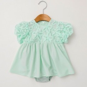 【キッズとおそろい】フラワーチュールカバーオール