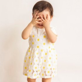【キッズとおそろい】フラワーレースキャミジャンスカ