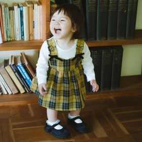 【おそろい】チェック柄カバーオール