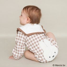 【miffy/ミッフィー】おしりモチーフ長袖カバーオール