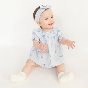 【おそろい】花刺しゅうトップス＆ブルマセット