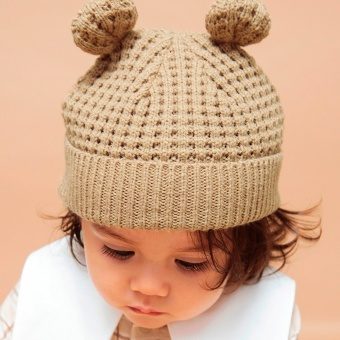 【ベビー】くま耳ニット帽