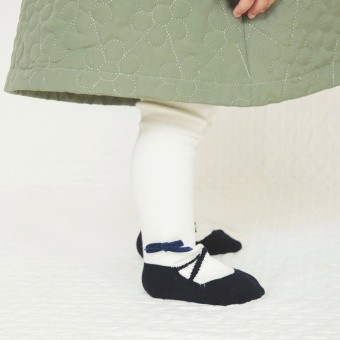 【ベビー】バレエシューズ風タイツ