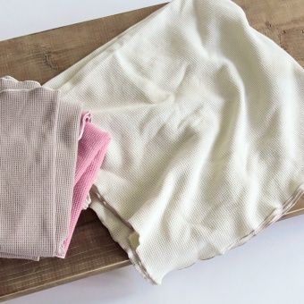 【WEB限定/ベビー/綿100％やわらかワッフル】ブランケット