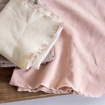 【WEB限定/ベビー/綿100％やわらかワッフル】ブランケット