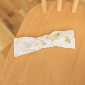 【ベビー/おそろい】ミモザ刺繍ヘアバンド