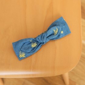 【ベビー/おそろい】ミモザ刺繍ヘアバンド