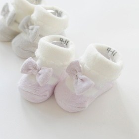 【ベビー】バレエシューズ風足型ソックス