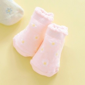 【ベビー】お花総柄足型ソックス