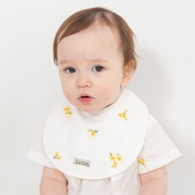 【WEB先行】【おそろい】花刺しゅうスタイ