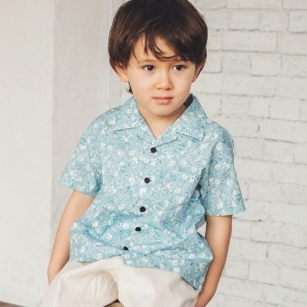 【Cat's ISSUE】ネコ総柄半袖シャツ