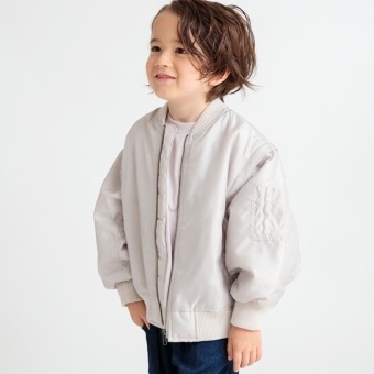 【2WAY】スリーブ切替MA-1ブルゾン