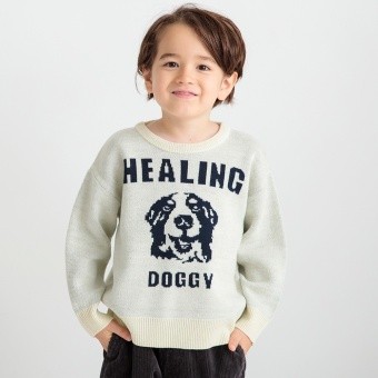 【マシンウォッシャブル】アニマルアソートニット