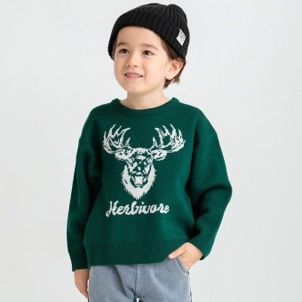 【マシンウォッシャブル】アニマルアソートニット