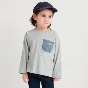 デニポケ長袖Ｔシャツ ロンT