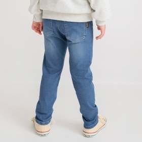 【フィットストレート】プレミアムストレッチデニムロングパンツ