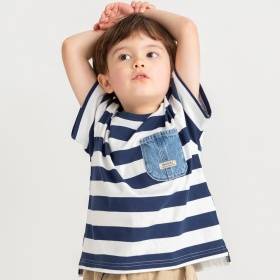 デニムポケット付半袖Tシャツ