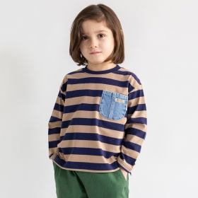 【デニムポケット】長袖Tシャツ ロンT