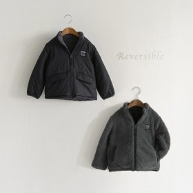 【マシンウォッシャブル】中綿ボアリバーシブルブルゾン