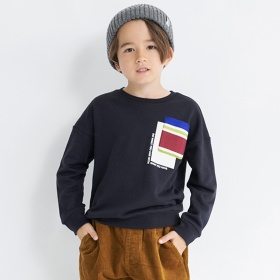 マルチボーダーポケット付トレーナー