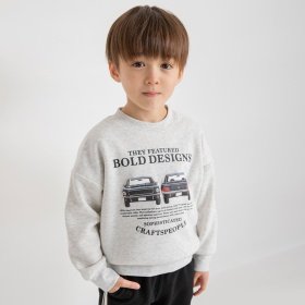 【あったか】ビンテージカー裏起毛トレーナー