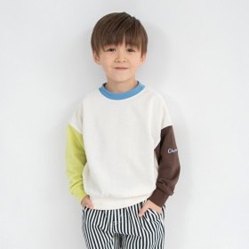 【ブランシェスmini】まえうしろどっちも着られるトレーナー