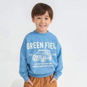 【ブランシェスmini】まえうしろどっちも着られるトレーナー