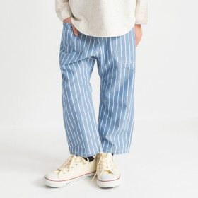 【爽やかシャンブレー】クロップドパンツ