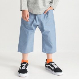 【涼しい】ひざが隠れるシャンブレーパンツ