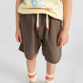 【爽パン / 綿100％】パナマ織りカラーハーフパンツ