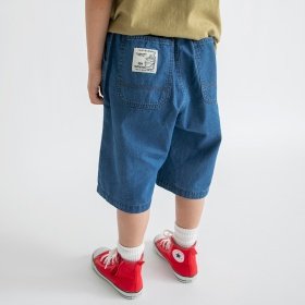 ペインター風ワイドハーフパンツ