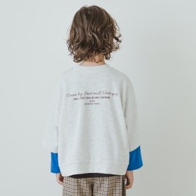7分袖スウェットTシャツ