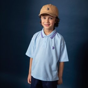 【U.S. POLO  ASSN.】ミニ鹿の子半袖ポロシャツ