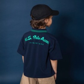 【U.S. POLO  ASSN.】ミニ鹿の子半袖ポロシャツ