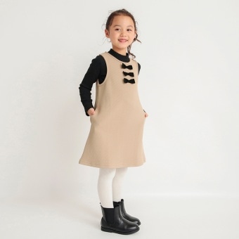 リボンジャンパースカート