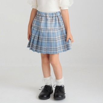 【おそろい】チェックプリーツスカート