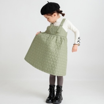 キルティングジャンパースカート