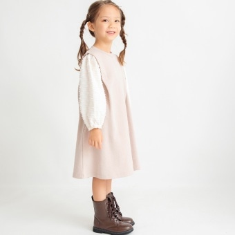 袖ふんわりワンピース