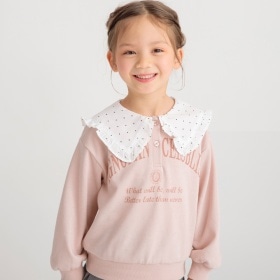 襟付き裏毛トレーナー