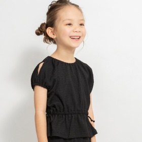 【セットアップ対応】ジャガード半袖トップス