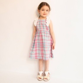 肩フリルワンピース