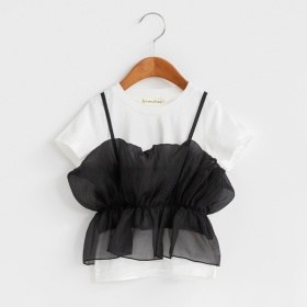 【プチレディ】シフォンキャミソールトップスセット