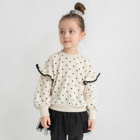 肩フリルトレーナー