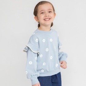 肩フリルトレーナー