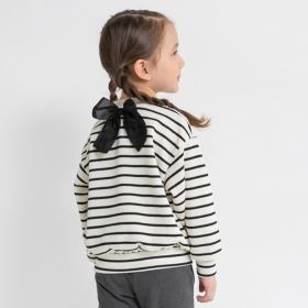 バックラメリボンニットソートップス