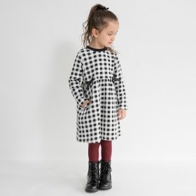 【あったか】ウエストリボン裏起毛ワンピース