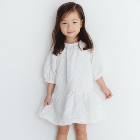 【b.+A】金子綾/膨れジャガードワンピース