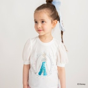 【DisneyCollection/ディズニーコレクション】スパンコール×パフ袖Tシャツ_(クーポン対象外)