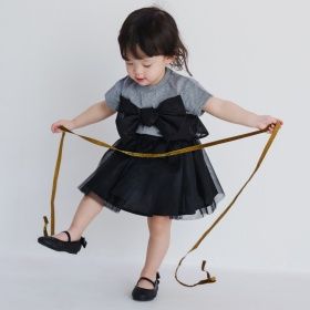 【b.+A】金子綾/リボンドッキング半袖Tシャツ_(クーポン対象外)