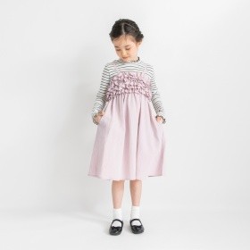 【プチレディ/おそろい】胸フリルキャミワンピース